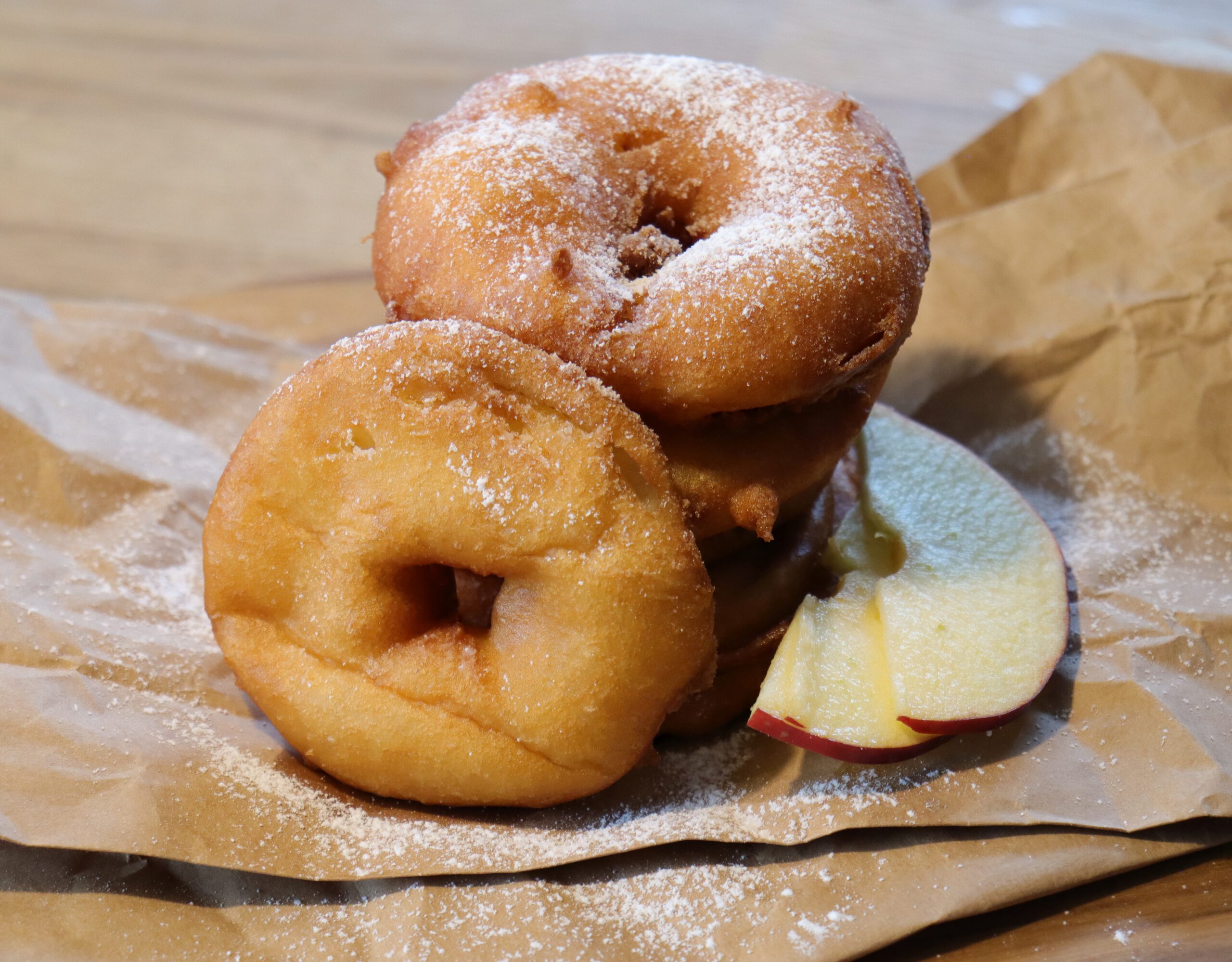 Apple fritters Streuselkind