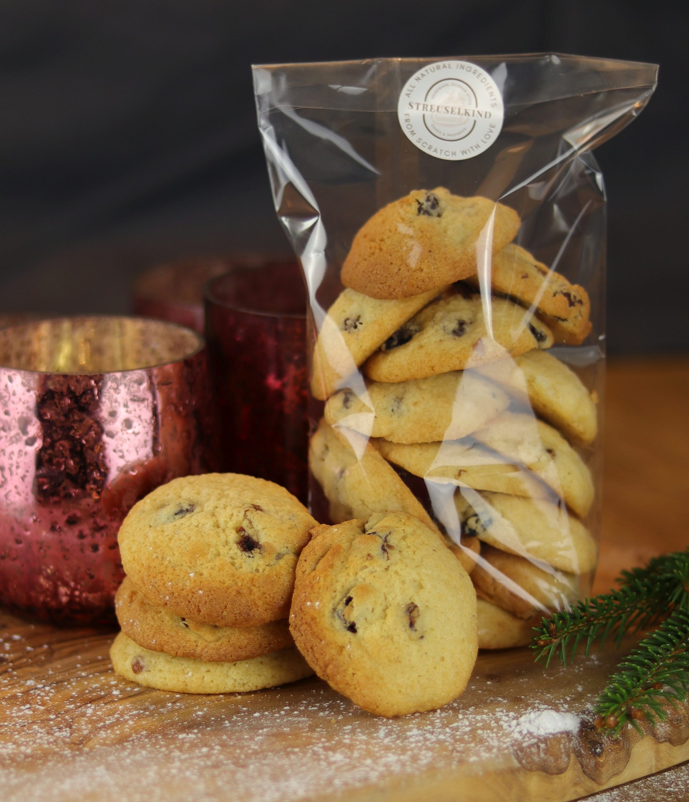 Raisin Rum Cookies Streuselkind