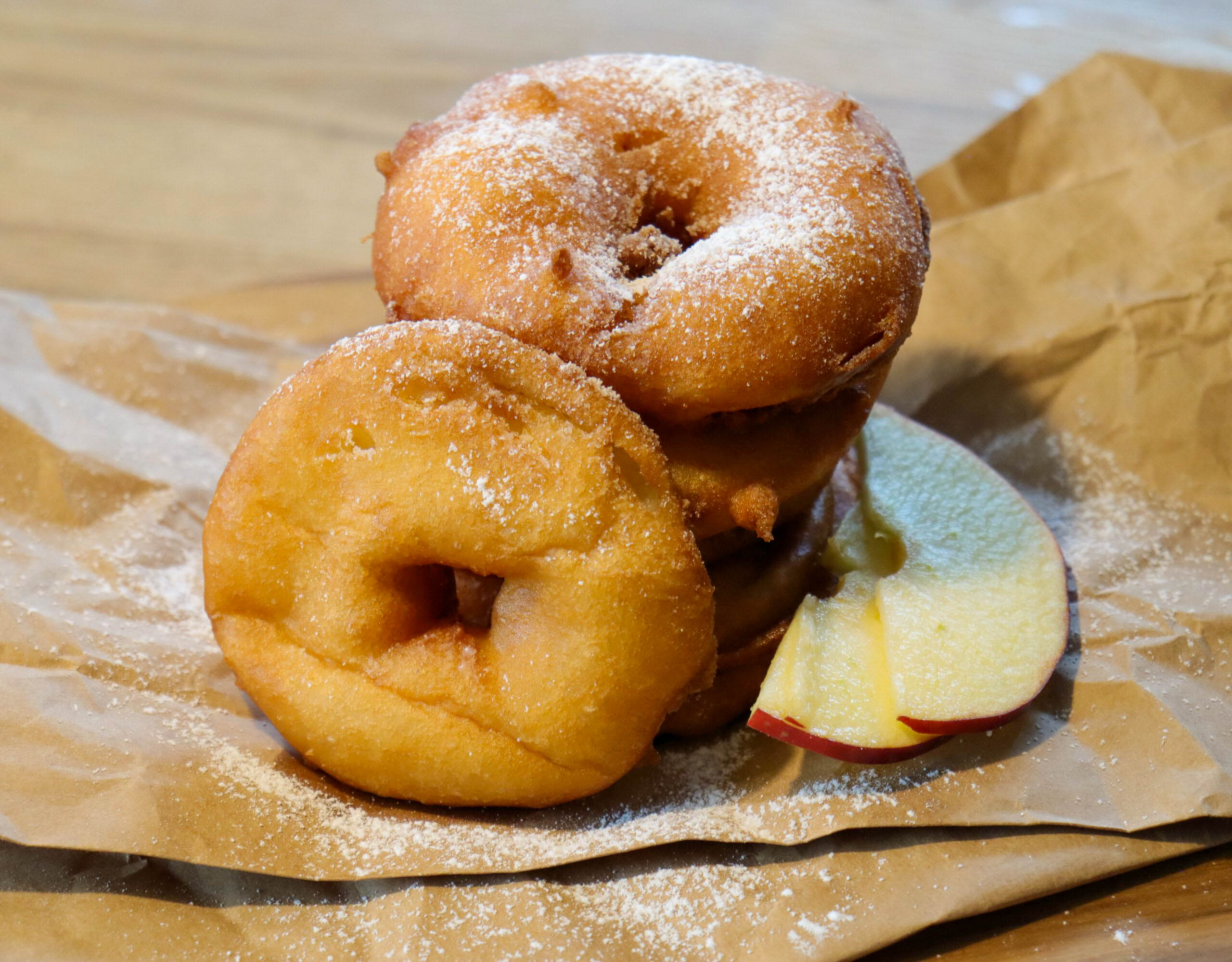 Apple fritters Streuselkind